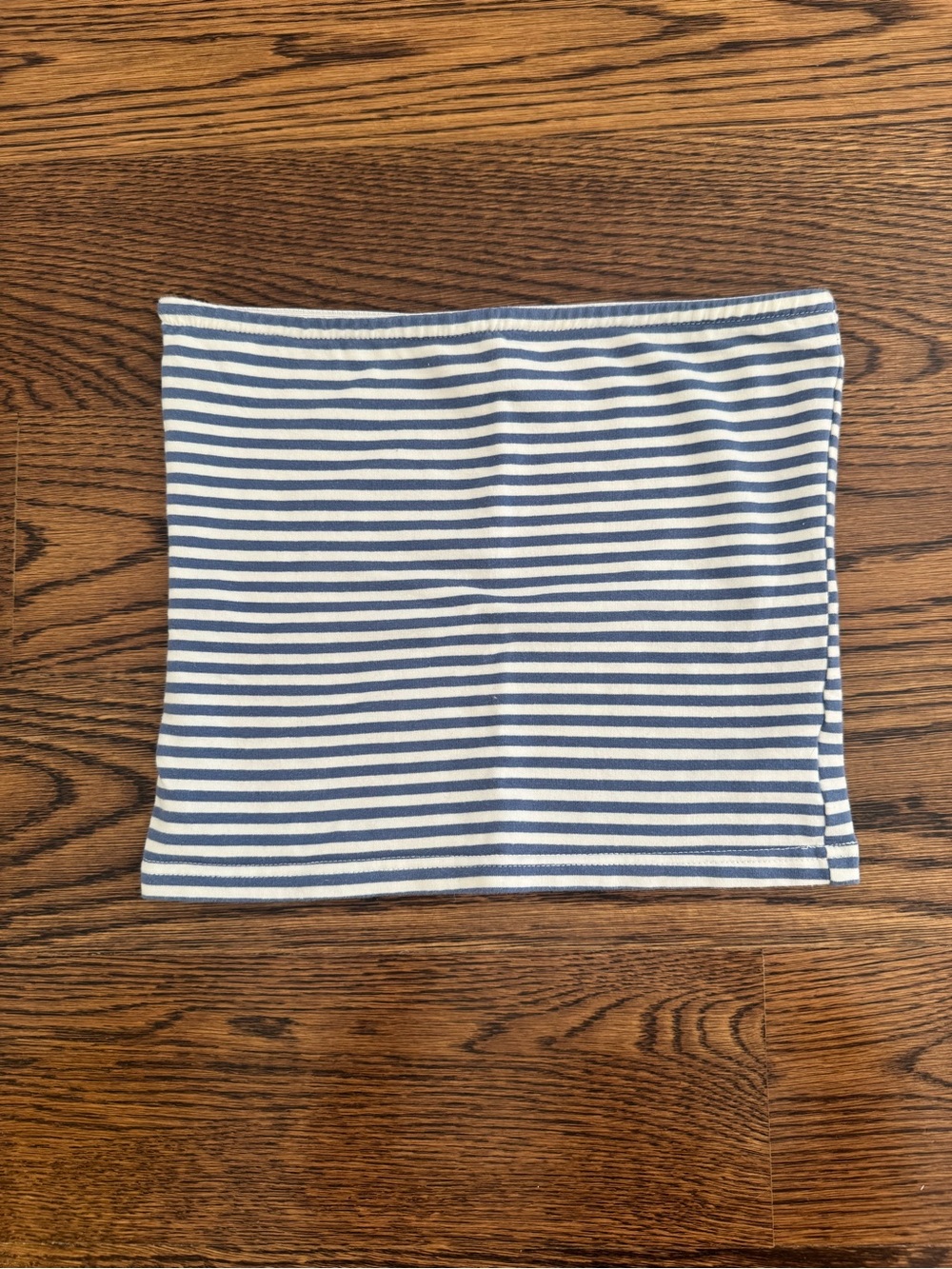 Edikted Blue and White Stripe Tube Top